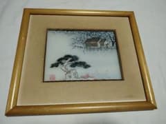最高峰】中国 蘇州刺繍 額装「錦繍山河」総手刺繍 絹本 縁起物 風景画