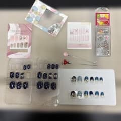 Nail art supplies: tips, stickers, etc. (bulk sale)