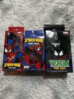 ユニバ　スパイダーマン ソフビフィギュア3体セット ユニバ スパイダーマン ソフビフィギュア3体セット - メルカリ
