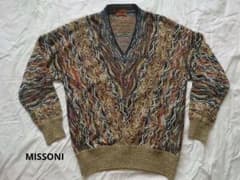 M32★MISSONI マルチカラーニットセーター Vネック M32様専用☆MISSONI マルチカラーニットセーター Vネック - メルカリ