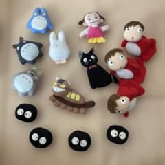 となりのトトロネコバス等 ぬいぐるみマグネットセット 14体 平成