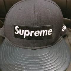 Supreme ニューエラ キャップ 紺色のサムネイル