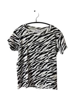 Xgirl ゼブラ柄 Tシャツ 半袖 モノトーン ストリートのサムネイル