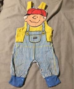 すぎじろう様専用　チャーリーブラウン　サロペット　80のサムネイル