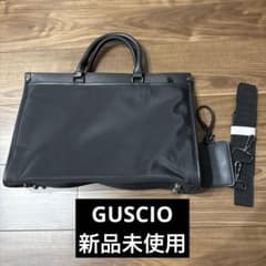 신품 미사용 GUSCIO ITALY ビジネスバッグ ブラック メンズ