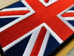 【激レア特大サイズ】イギリス国旗 刺繍アイロンワッペン 約10cm x 15cmのサムネイル
