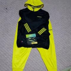 ももクロ adidasジャージ上下セット 黄色のサムネイル