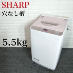 SHARP シャープ 洗濯機 ES-TX5A-P 5.5kg 穴なし槽 D131 - メルカリ