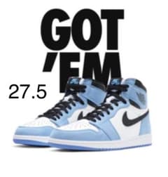 NIKE JORDAN 1 ユニバーシティブルーのサムネイル