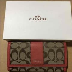 key様専用、♡COACH♡ 長財布 オレンジ ほぼ新品のサムネイル
