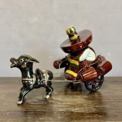 レトロ　陶器製 ロバとメキシカン　デカンタセットのサムネイル