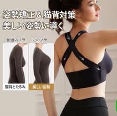 veimia姿勢矯正ブラ 2イン1 ブラ　2枚組 Lサイズ ブラック　ベージュのサムネイル