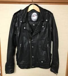 （最終値下げ）ディーゼル ラムレザー ダブルライダースのサムネイル