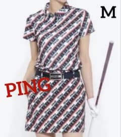 新品★ピンゴルフウェアレディースバイアスロゴスカート セットアップMr.PING セール新品☆ピンゴルフウェア☆バイアスロゴスカート セットアップMr