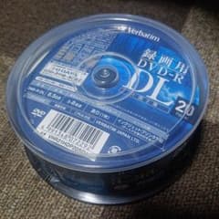 バーベイタムジャパン 1回録画用 DVD-R 215分 20枚 片面2層のサムネイル