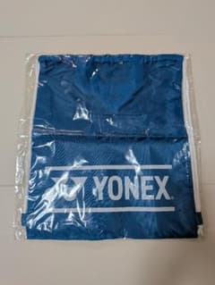 【新品・未開封】ヨネックス YONEX 巾着 ナップザック ブルー 非売品のサムネイル
