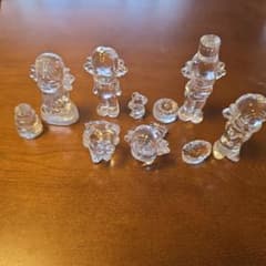 【非売品】不二家　クリスタルペコちゃん　全種類(5セット)まとめ売り 非売品】不二家 クリスタルペコちゃん 全種類(5セット)まとめ売り