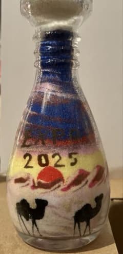 ヨルダンパビリオン サンドアート 砂 EXPO2025 大阪万博