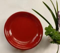 朱塗り 菓子皿 漆器 盛皿のサムネイル