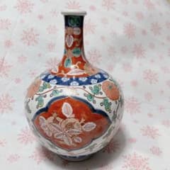 大明成化年製　九谷烧　有田烧　花瓶　中国花瓶　壷 赤絵　金彩　手描き　伊万里 大明成化年製 九谷烧 有田烧 花瓶 中国花瓶 壷 赤絵 金彩 手描き