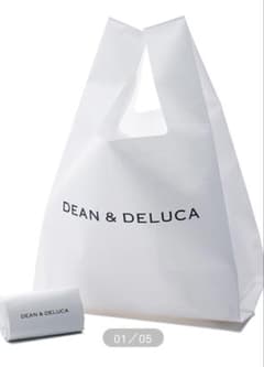 DEAN & DELUCA エコバッグ ホワイト 折りたたみのサムネイル