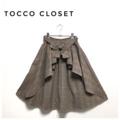トッコ クローゼット　膝下丈スカート　M  チェックのサムネイル