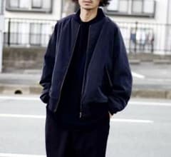 A.PRESSE Silk Padding Jacket サイズ3 navyのサムネイル