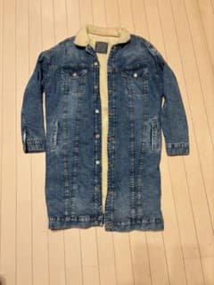ZARA MAN ボアデニムジャケット ロング丈 Lサイズのサムネイル
