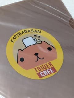 카피바라씨 클리어 파일 타와레코 카페 콜라보레이션