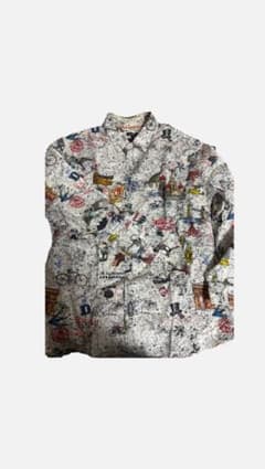 Desigual 地図柄プリント 長袖シャツ Lのサムネイル
