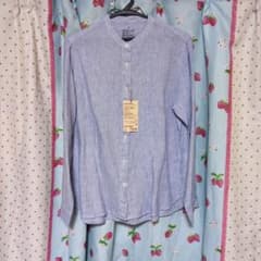 新品★無印良品★スタンドカラーシャツのサムネイル