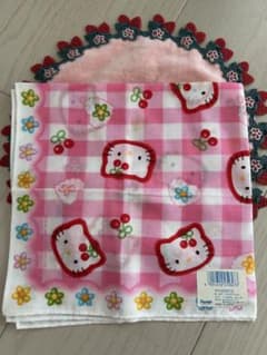 ハローキティ キティ ハンカチ 平成レトロ サンリオ カオハナ