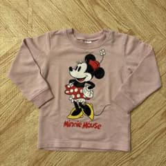 100 西松屋　ミニー　ピンク　長袖　Tシャツ　カットソー　女の子