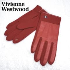 Vivienne Westwood ヴィヴィアン 手袋 赤 オーブ刺繍 - メルカリ