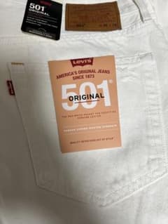 Levi's 501 ORIGINAL ホワイトデニム 36-28のサムネイル