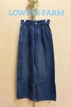 LOWRYS FARMハイウエストワイドパンツ デニムのサムネイル