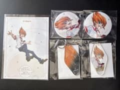 遊戯王 ZEXAL コラボカフェ 真月零 缶バッジ キーホルダー 2L特典 