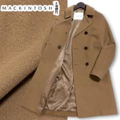 美品 現行 白タグ マッキントッシュ 起毛ウール ダブル ピーコート
