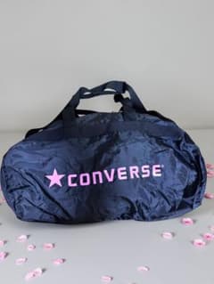【新品】コンバース 大容量 ボストンバッグ ピンク お花見 スポーツ 旅行　軽量