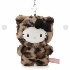 sanrio house フラッフィーハローキティ ヒョウ柄マスコットのサムネイル