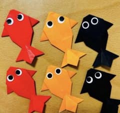 500個　金魚　折り紙　ハンドメイド　夏祭り　夏　7月　6月　保育園　秋祭り 500個 金魚 折り紙 ハンドメイド 夏祭り 夏 7月 6月 保育園 秋祭り