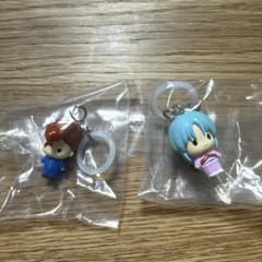 幽遊白書ミニフィギュア キーホルダー 桑原、ぼたん2個セットのサムネイル