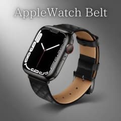 Apple Watch 퀼팅 가죽 밴드 고급감 다이아몬드 스티치