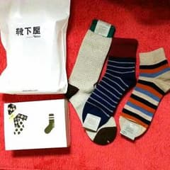 【新品未使用】靴下屋 3足ソックス(メンズ)のサムネイル