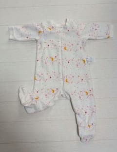 UNIQLO ベビー ロンパース 70cm フリース　星月柄のサムネイル