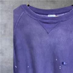 24AW 別注チャンピオン リバースウィーブ オーバーダイ スウェット ペンキ 24AW 別注チャンピオン リバースウィーブ オーバーダイ スウェット