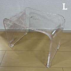新品◎ アクリル バスチェア クリアローズ L センコー お風呂 椅子