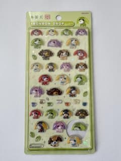 お茶犬 ボンボンドロップシールのサムネイル