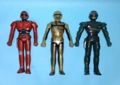 【当時物】宇宙刑事ギャバン・シャリバン・シャイダー／クリアverソフビ3体セット 当時物】宇宙刑事ギャバン・シャリバン・シャイダー／クリアverソフビ3