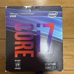 未使用 Intel Core i7-8700K BOX LGA1151 第8世代のサムネイル